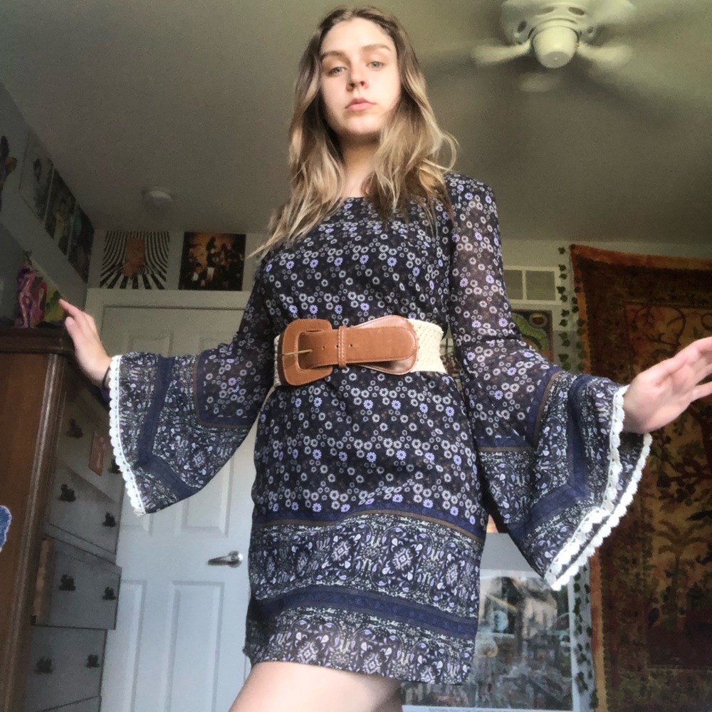 Vintage style short dress/long shirt